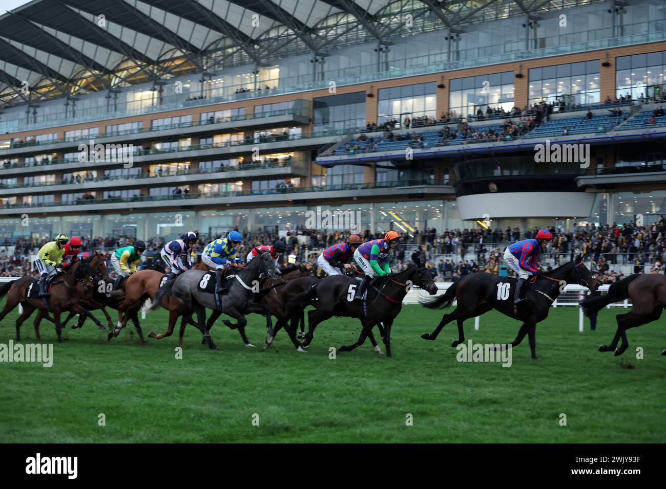 Runners and riders during the British EBF Mares' Open NH Flat Race at ...