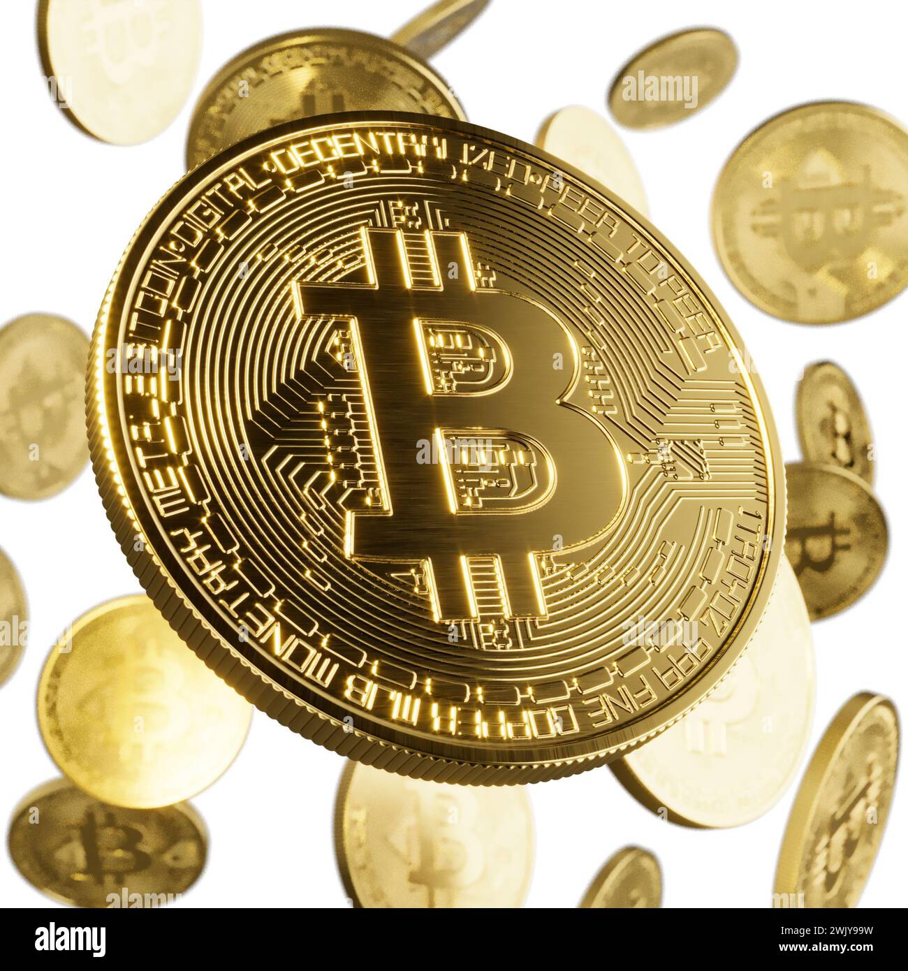 Bitcoin currency Stock Photo