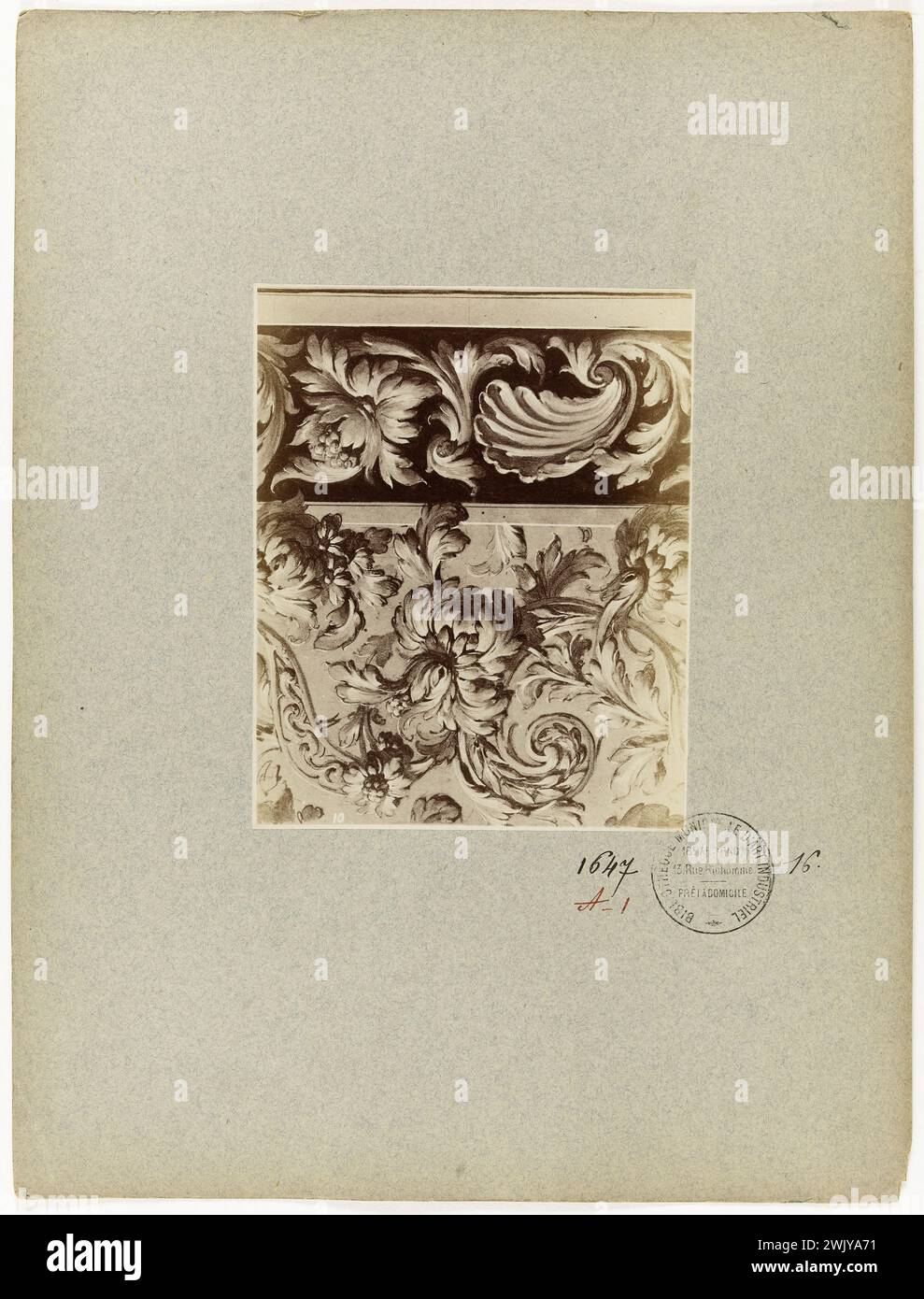 Anonymous. Collection of ornamental patterns - Industrial drawing by ...