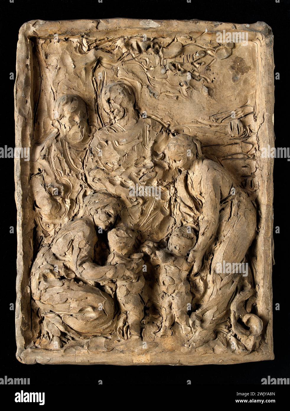 AiméJules Dalou (18381902). "Brotherhood". Terracotta. Museum of Fine