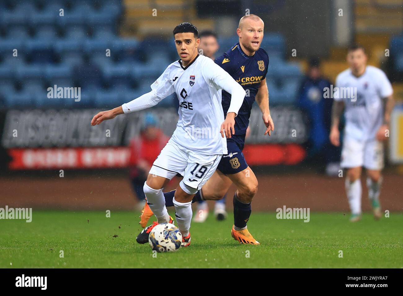 Dens Park, Dundee, UK. 17th Feb, 2024. Scottish Premiership Football
