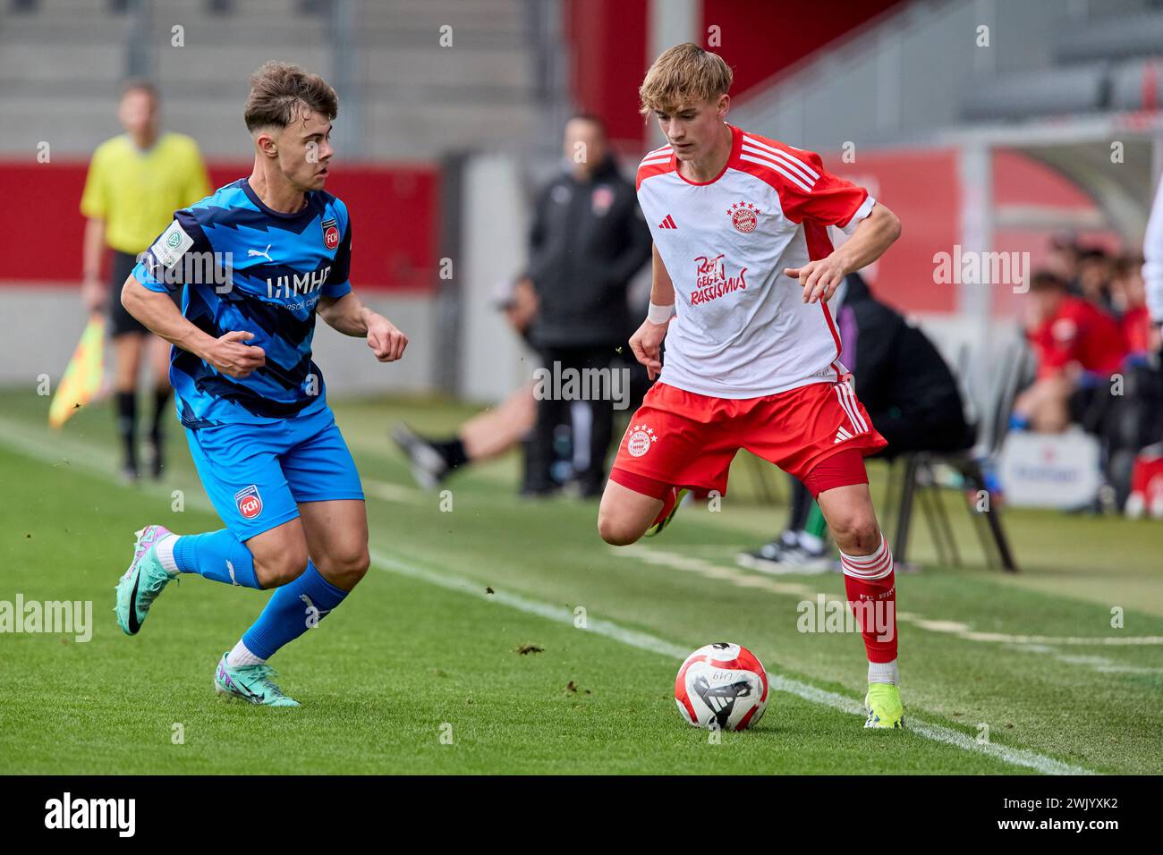 2024-02-10 20240210-14175679116, Deutsche Fussball Juniorenbundesliga Süd/Südwest  Saison 2023/2024, Bundesliga 1, Junioren U19, Gameday 16 HENNING Ma Stock Photo