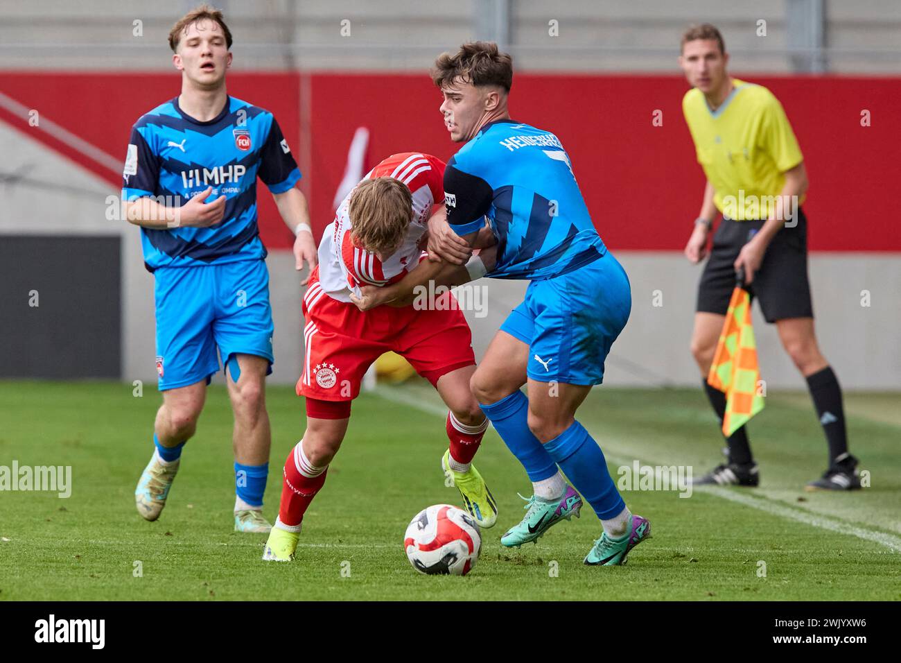 2024-02-10 20240210-14314402785, Deutsche Fussball Juniorenbundesliga Süd/Südwest  Saison 2023/2024, Bundesliga 1, Junioren U19, Gameday 16 HENNING Ma Stock Photo