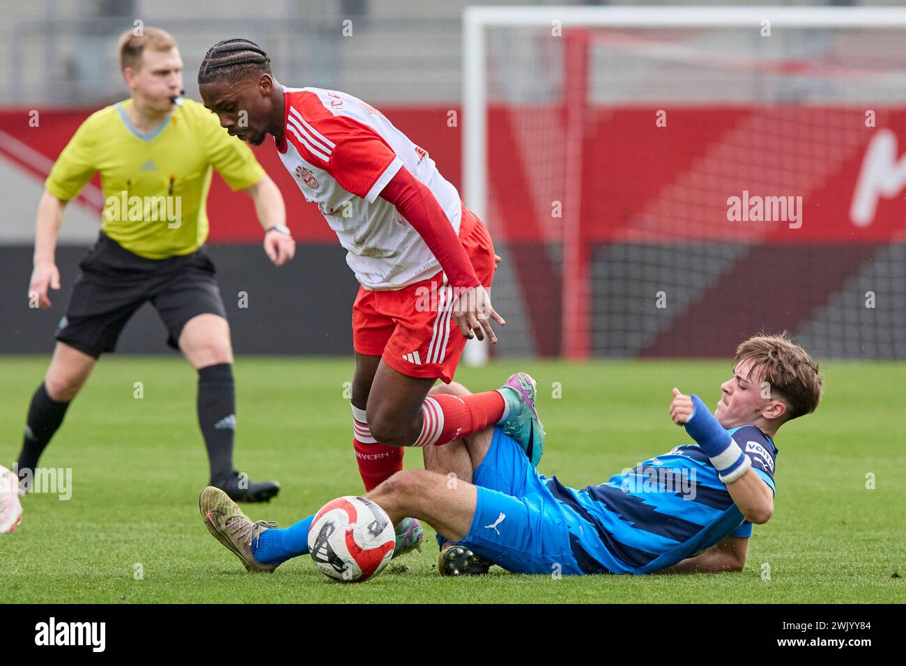 2024-02-10 20240210-14455723128, Deutsche Fussball Juniorenbundesliga Süd/Südwest  Saison 2023/2024, Bundesliga 1, Junioren U19, Gameday 16 SCOTT Mich Stock Photo