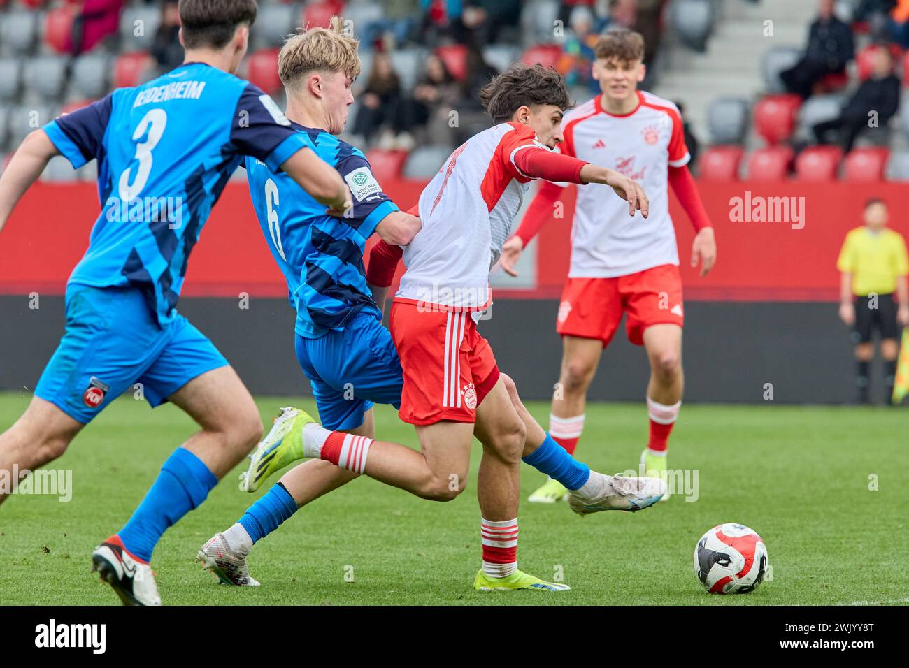 2024-02-10 20240210-15100023733, Deutsche Fussball Juniorenbundesliga Süd/Südwest  Saison 2023/2024, Bundesliga 1, Junioren U19, Gameday 16 LICINA Adi Stock Photo