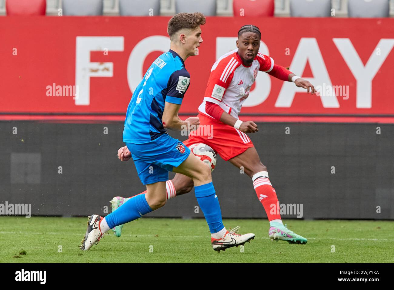 2024-02-10 20240210-15240500384, Deutsche Fussball Juniorenbundesliga Süd/Südwest  Saison 2023/2024, Bundesliga 1, Junioren U19, Gameday 16 SCOTT Mich Stock Photo