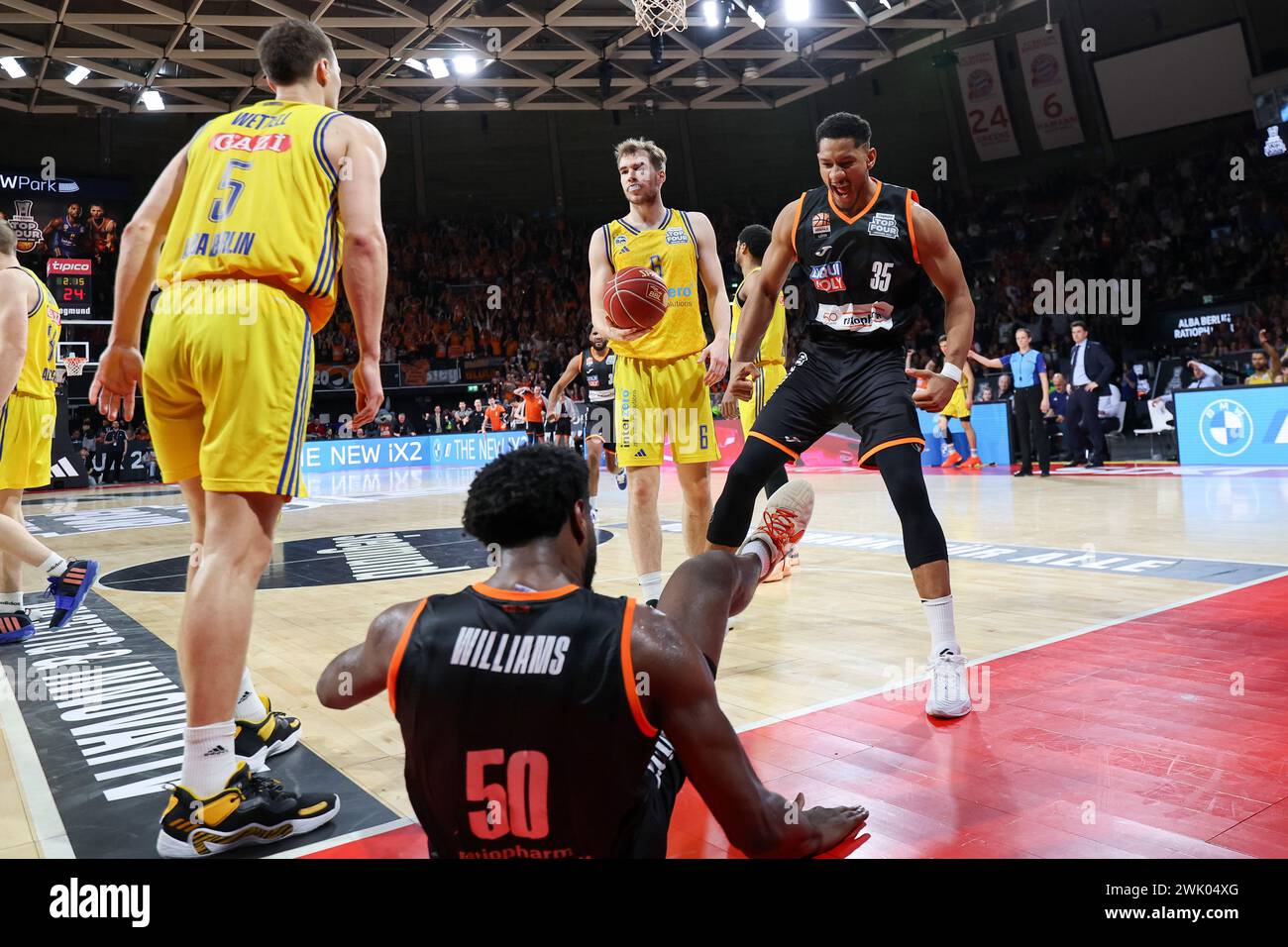 17 February 2024, Bavaria, Munich Basketball BBL Cup, Alba Berlin
