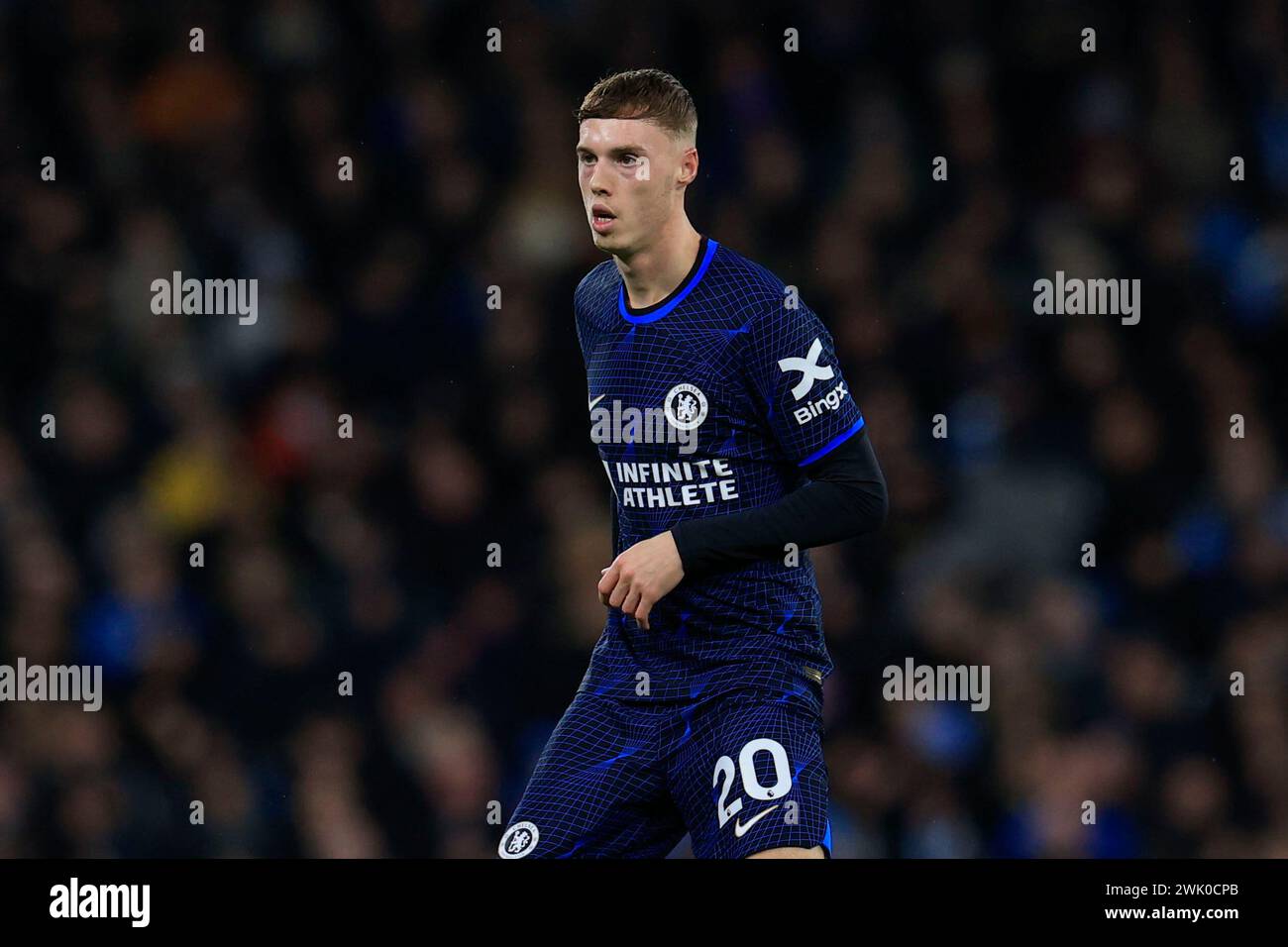 Cole Palmer of Chelsea during the Premier League match Manchester City vs Chelsea at Etihad Stadium, Manchester, United Kingdom, 17th February 2024  (Photo by Conor Molloy/News Images) Stock Photo