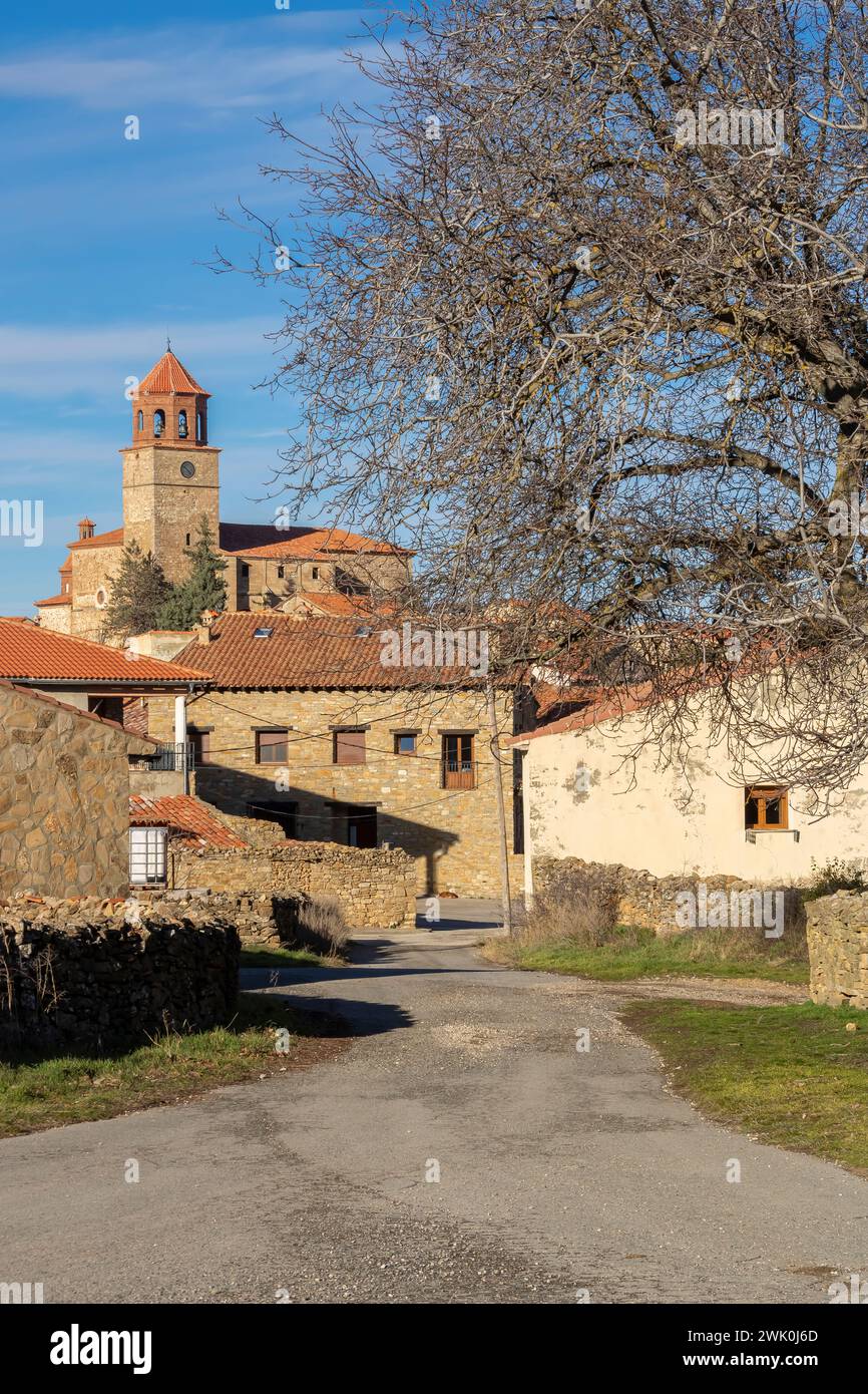 Terriente is a small village in Teruel province, Spain Stock Photo