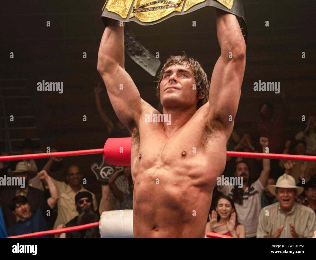 THE IRON CLAW 2023 A24 film with Zac  Efron  as wrestling champion Kevin von Erich Stock Photo