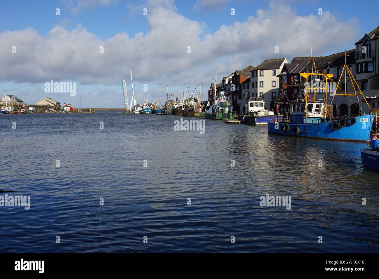 The Harbour at Maryport, Cumbria, UK Stock Photo