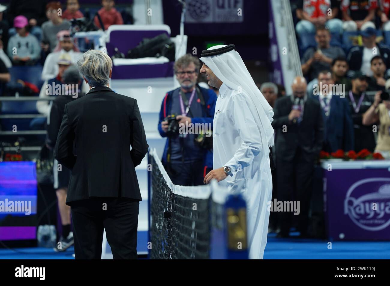 Some moments from the final of the Qatar TotalEnergies Open 2024 played