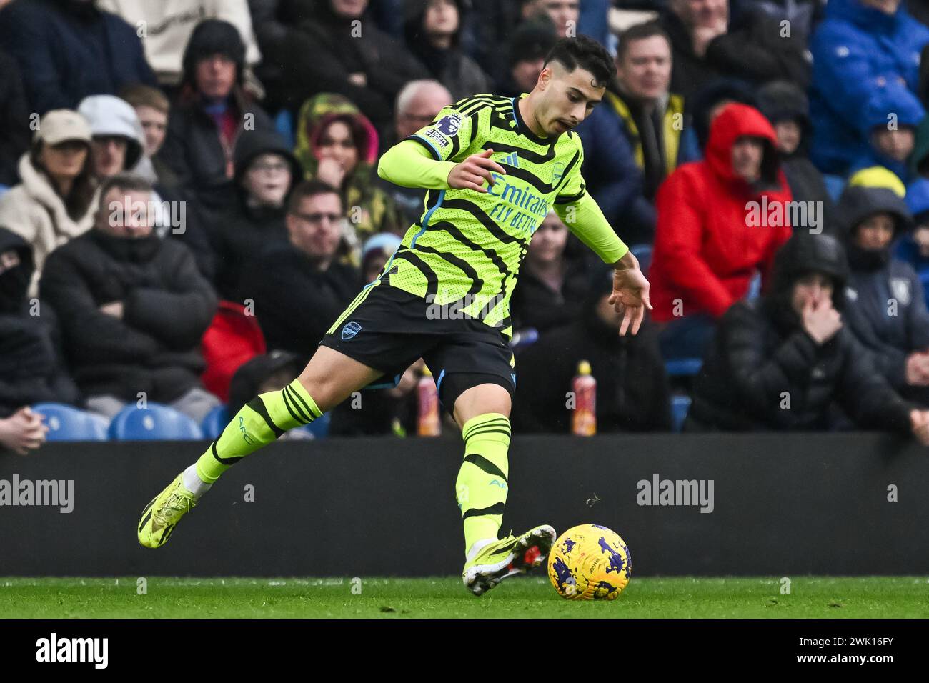 Gabriel Martinelli of Arsenal in action during the Premier League match