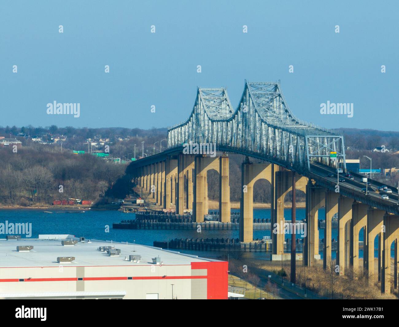 The Outerbridge Crossing is a cantilever bridge which spans the Arthur
