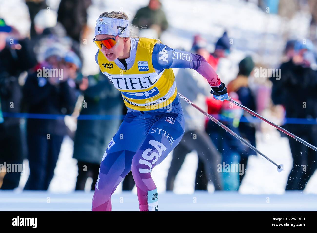 Minneapolis, Minnesota, USA. 17th Feb, 2024. JESSIE DIGGINS of the