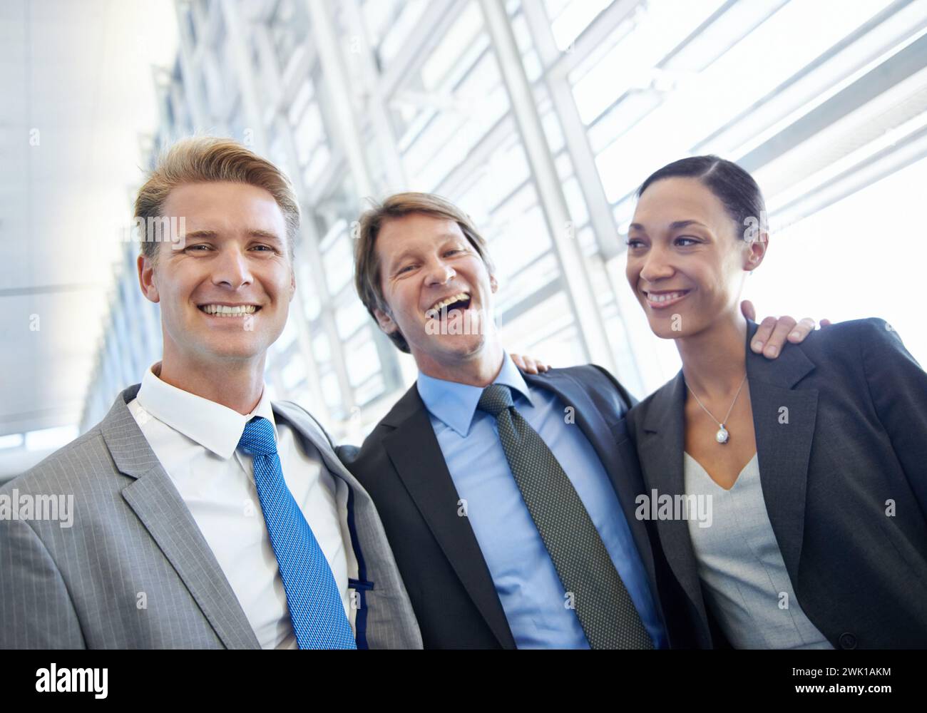 Business people, workplace and smile for diversity, portrait and ...