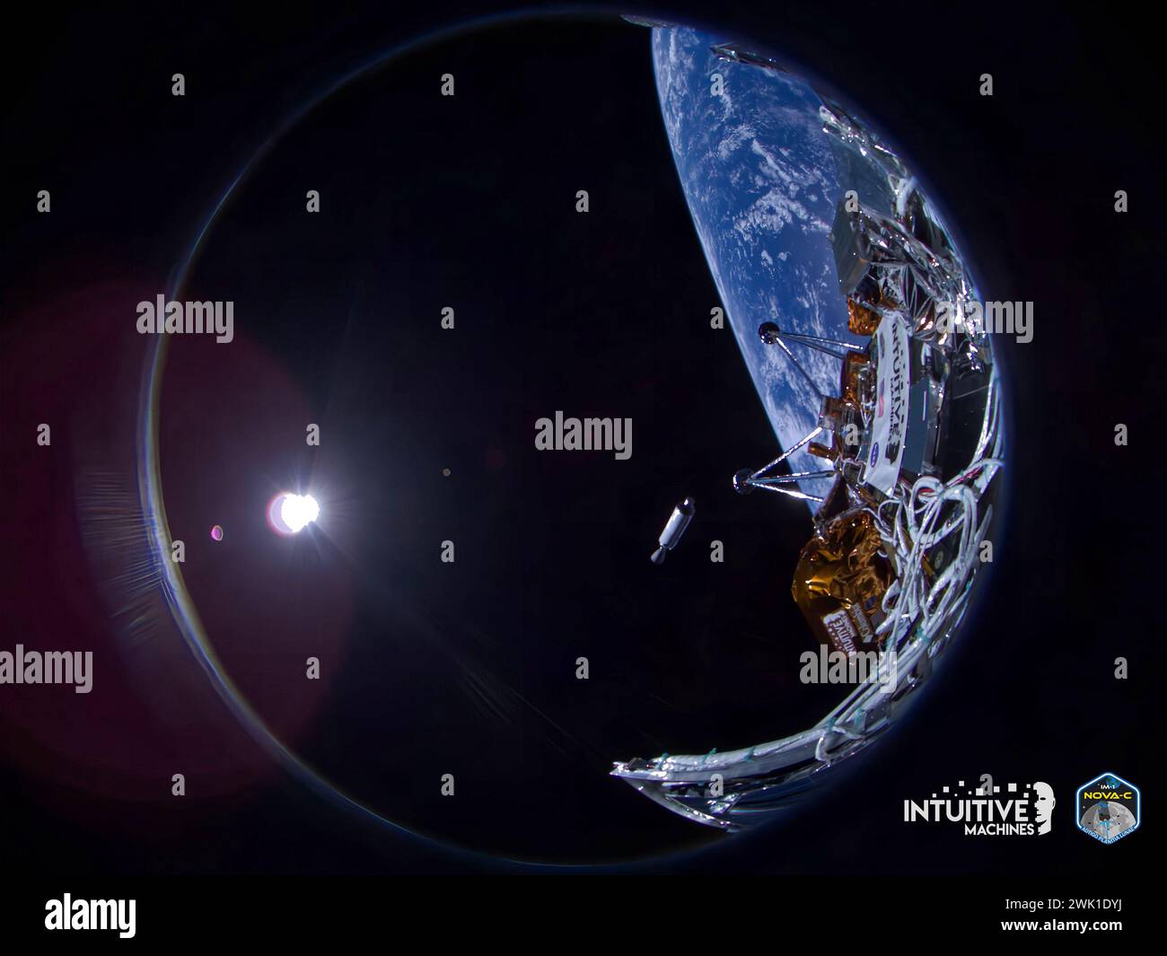 Intuitive Machines successfully transmitted its first IM1 mission images to Earth on Friday