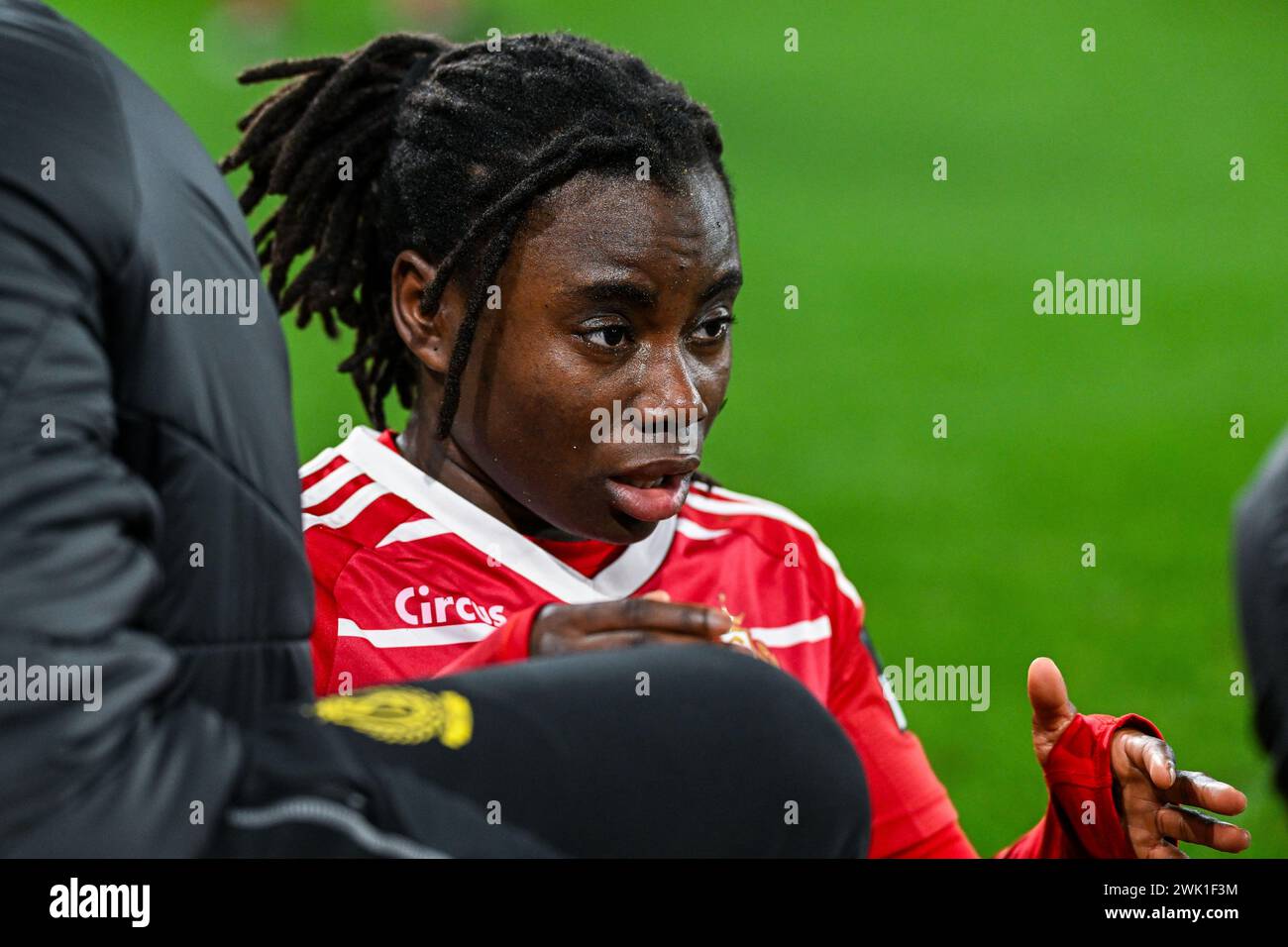 Liege, Belgium. 17th Feb, 2024. Welma Fon (22) of Standard pictured