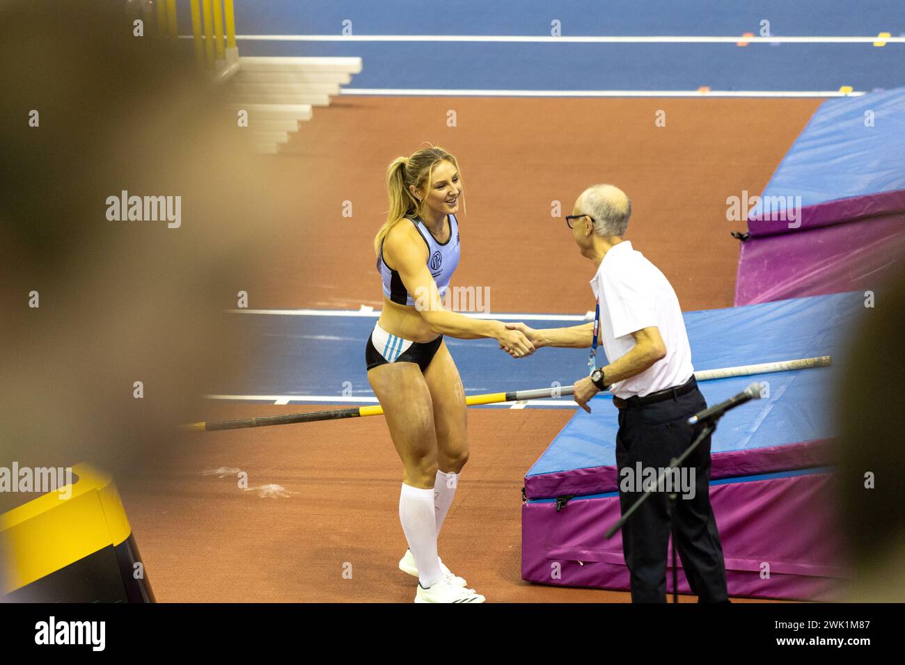 Birmingham, 17 February 2024, Women Pole Vault Final CAUDERY Molly