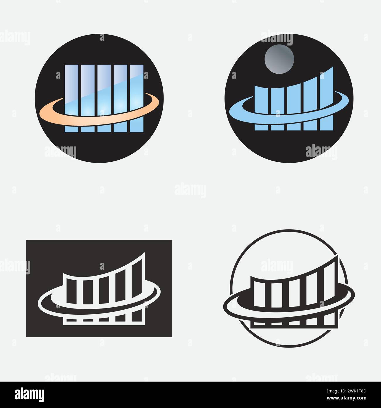 Accounting icon set logo vector Stock Vector Image & Art - Alamy