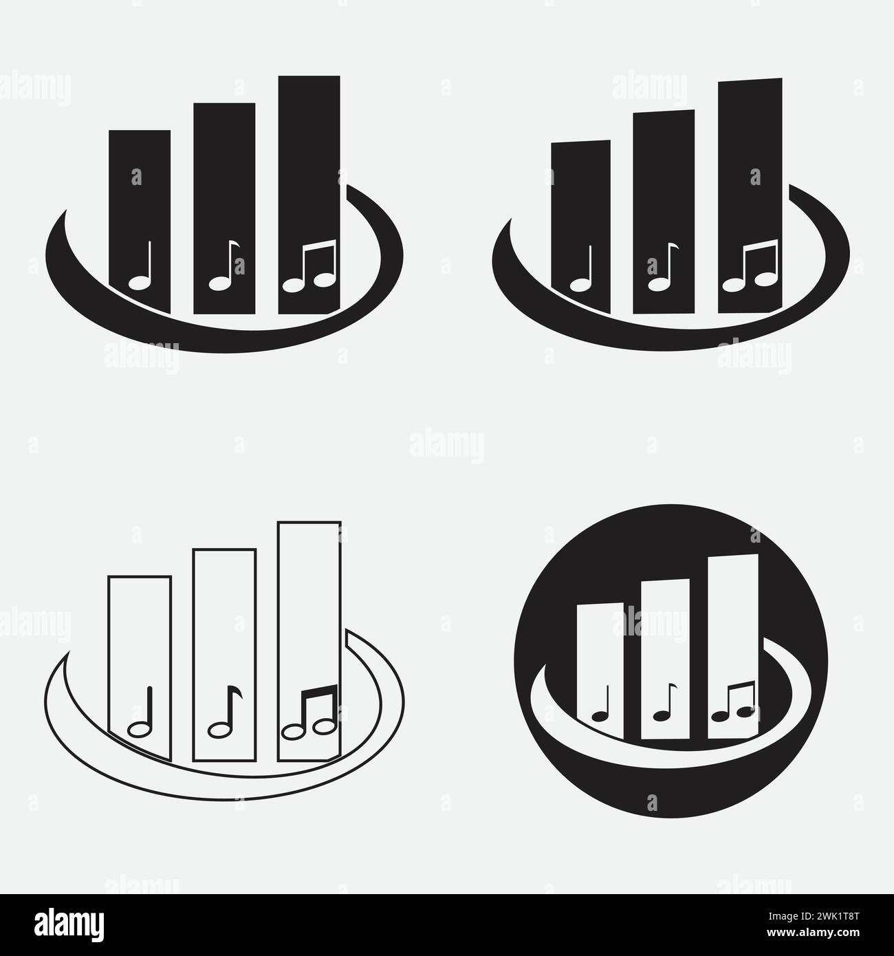 Accounting icon set logo vector Stock Vector Image & Art - Alamy