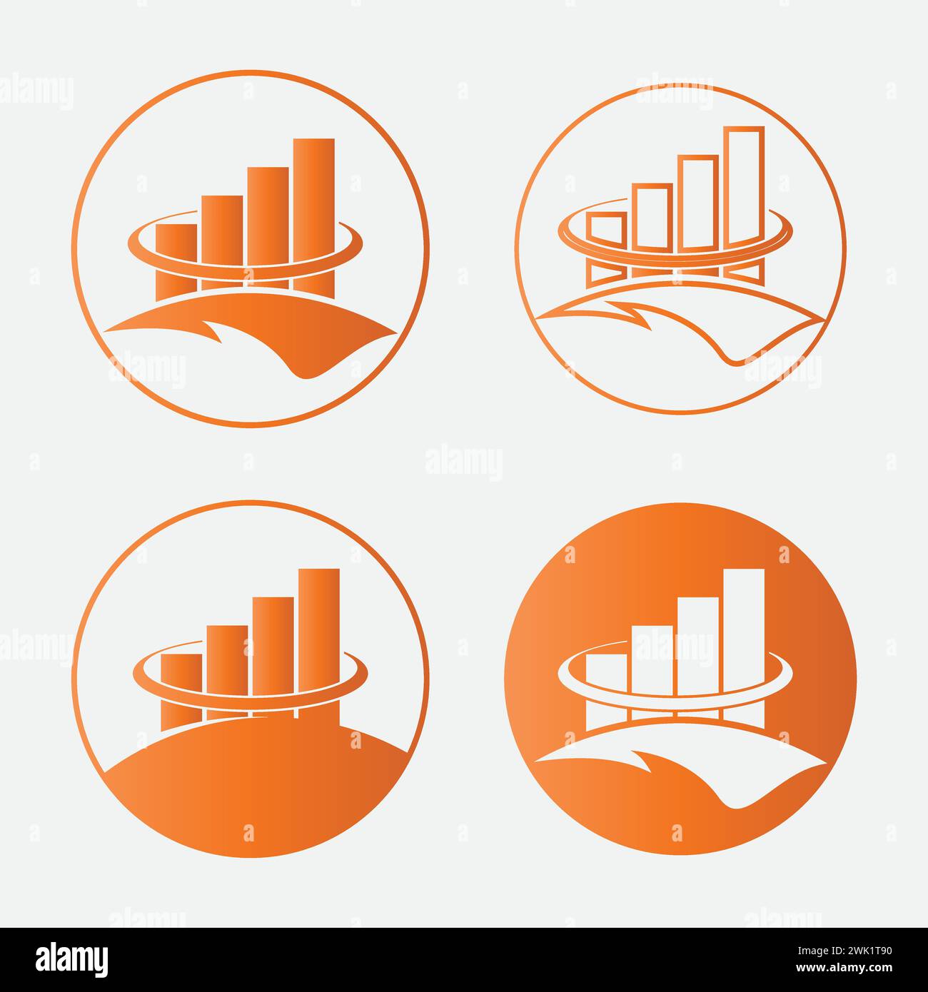 Accounting icon set logo vector Stock Vector Image & Art - Alamy