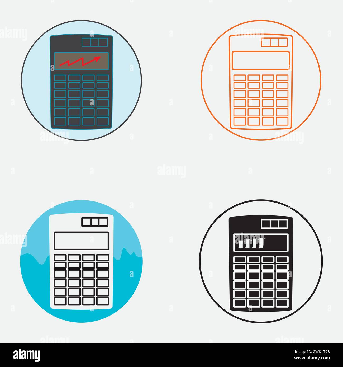 Accounting icon set logo vector Stock Vector Image & Art - Alamy