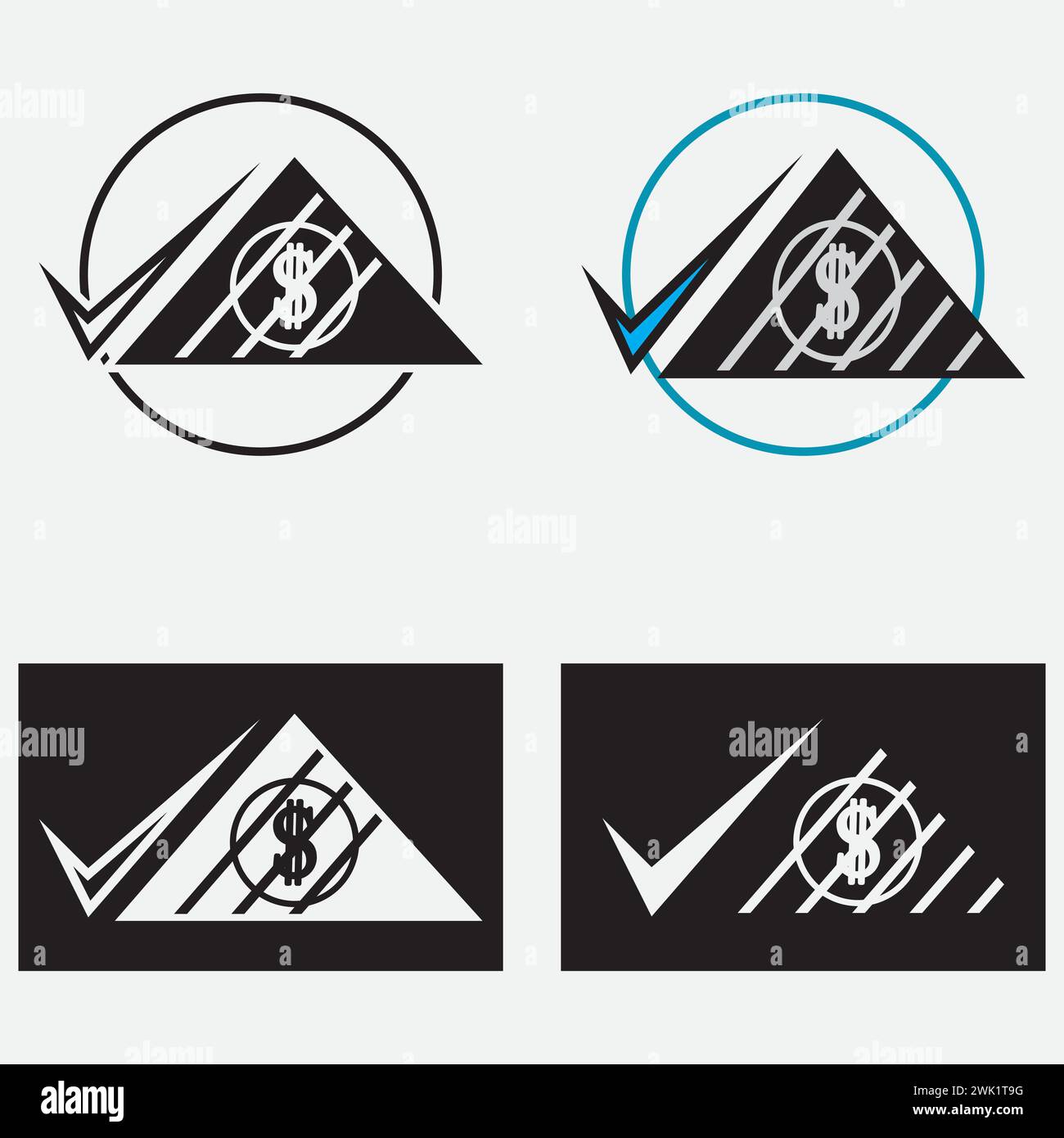 Accounting icon set logo vector Stock Vector Image & Art - Alamy