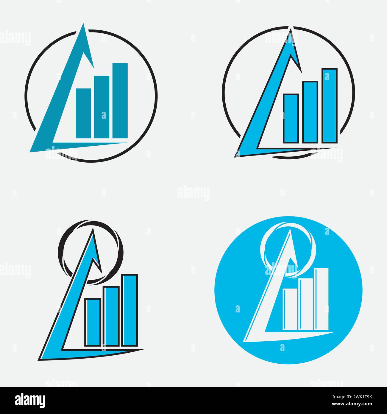 Accounting icon set logo vector Stock Vector Image & Art - Alamy
