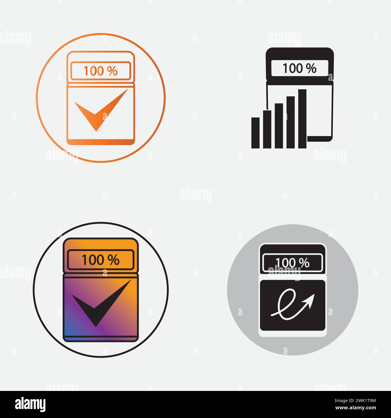 Accounting icon set logo vector Stock Vector Image & Art - Alamy