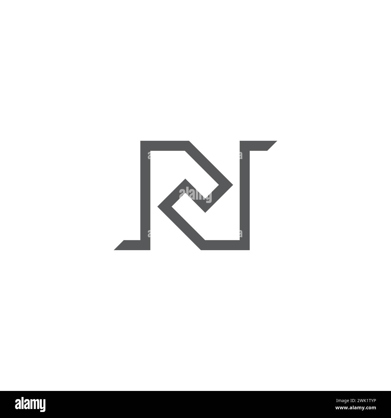 Alphabet Initials logo ZN, NZ, Z and N Stock Vector Image & Art - Alamy