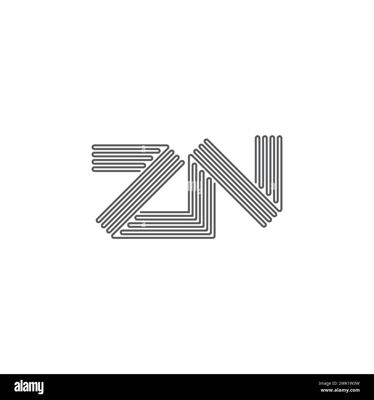 Alphabet Initials logo ZN, NZ, Z and N Stock Vector Image & Art - Alamy