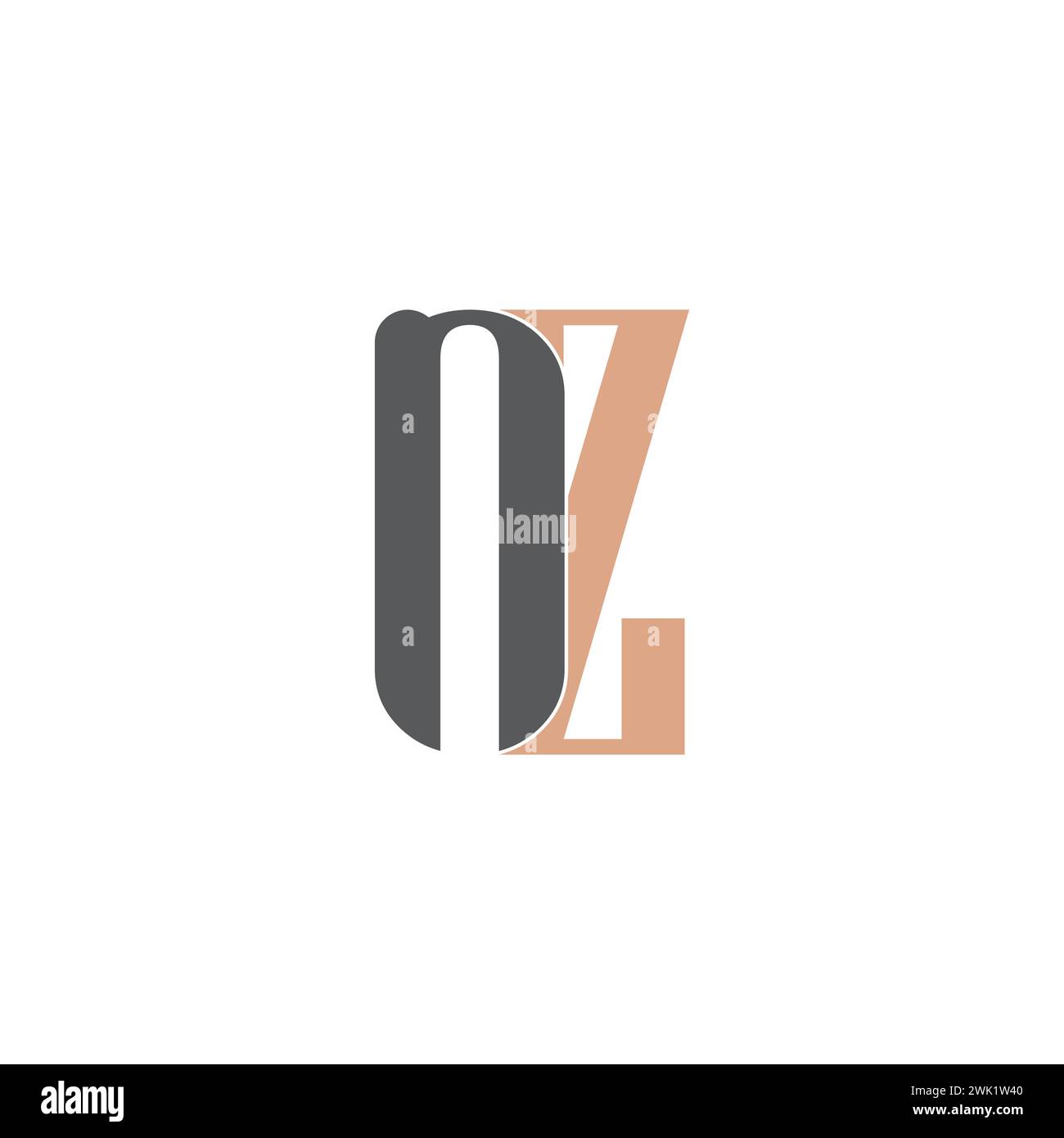 Alphabet Initials logo ZN, NZ, Z and N Stock Vector Image & Art - Alamy