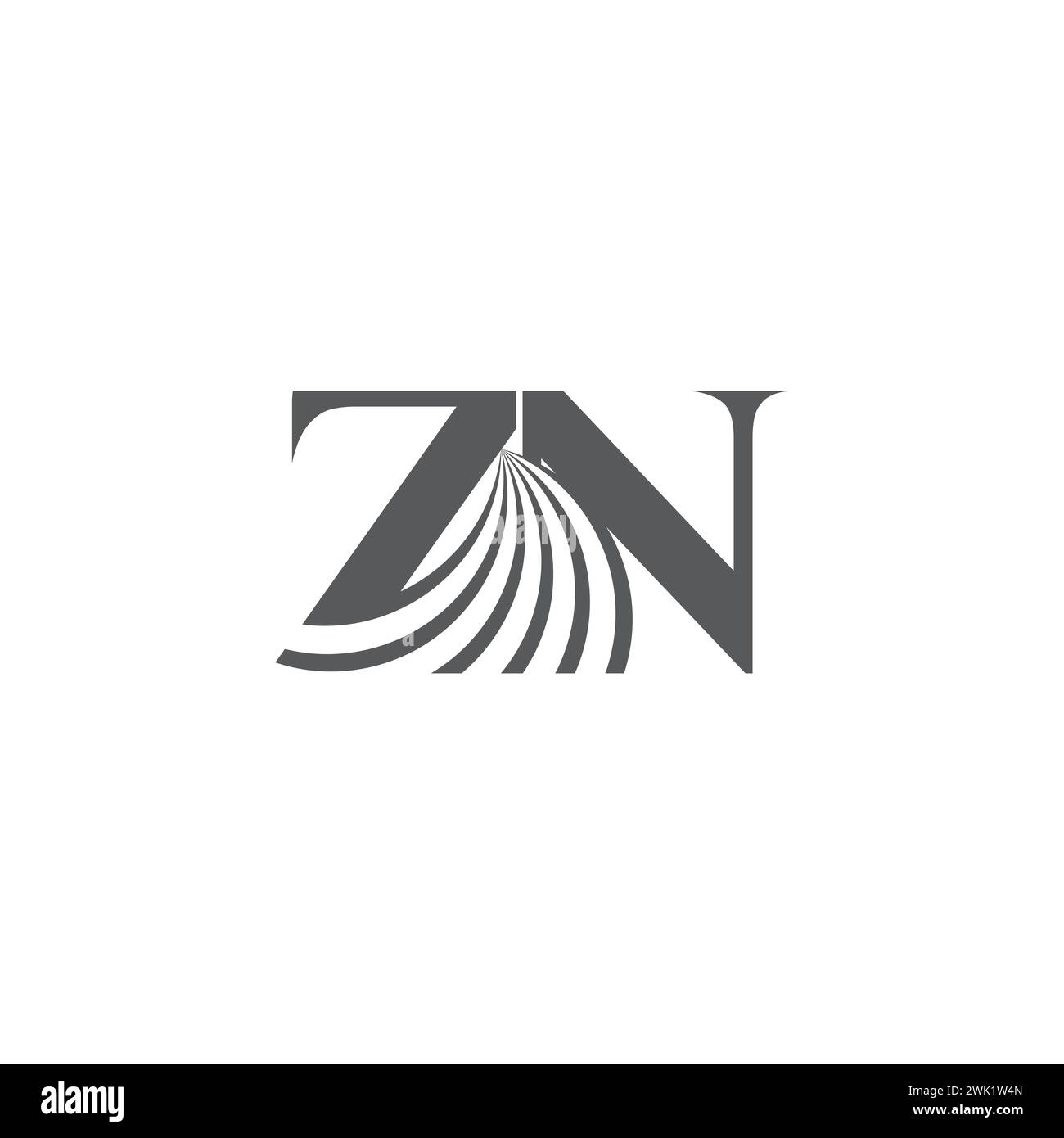 Alphabet Initials logo ZN, NZ, Z and N Stock Vector Image & Art - Alamy