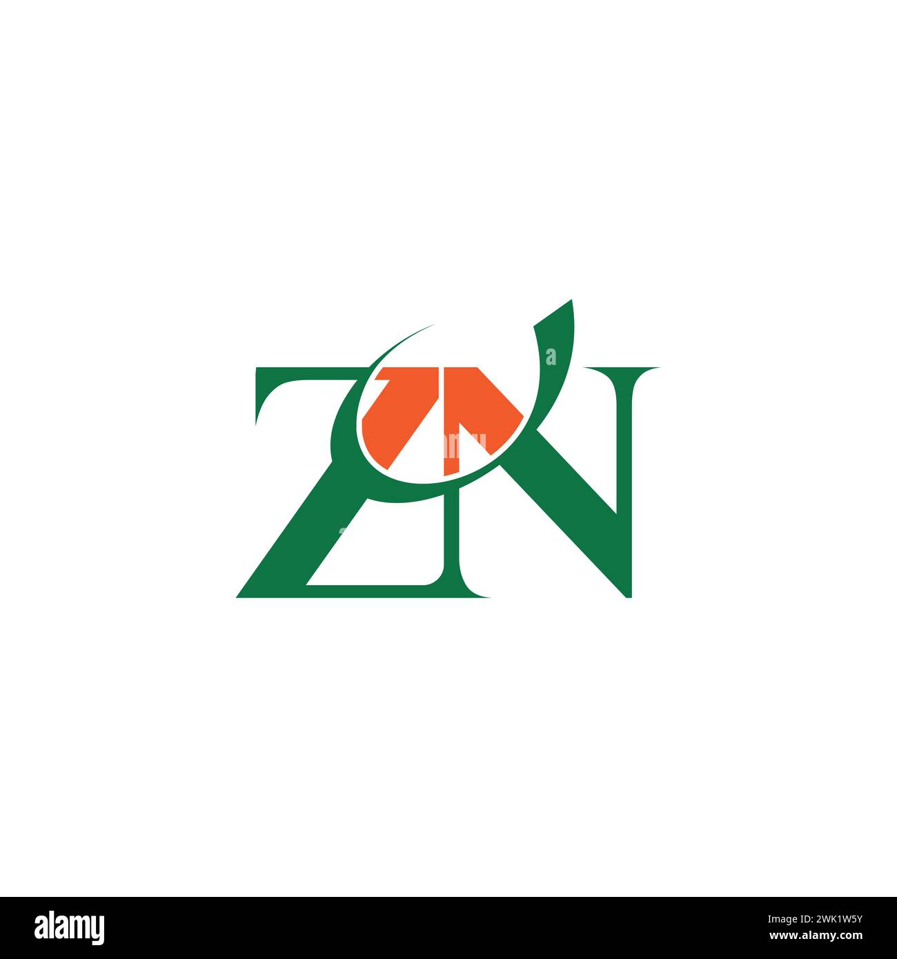 Alphabet Initials logo ZN, NZ, Z and N Stock Vector Image & Art - Alamy