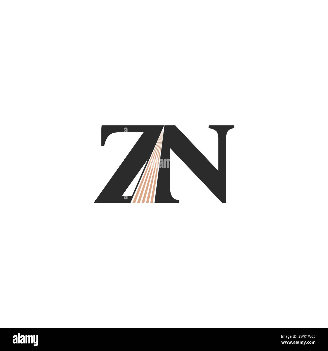 Alphabet Initials logo ZN, NZ, Z and N Stock Vector Image & Art - Alamy