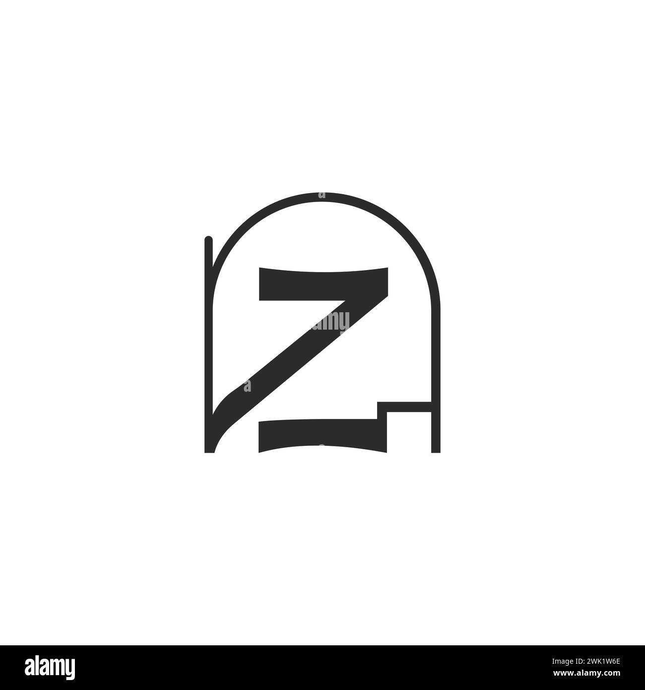Alphabet Initials logo ZN, NZ, Z and N Stock Vector Image & Art - Alamy