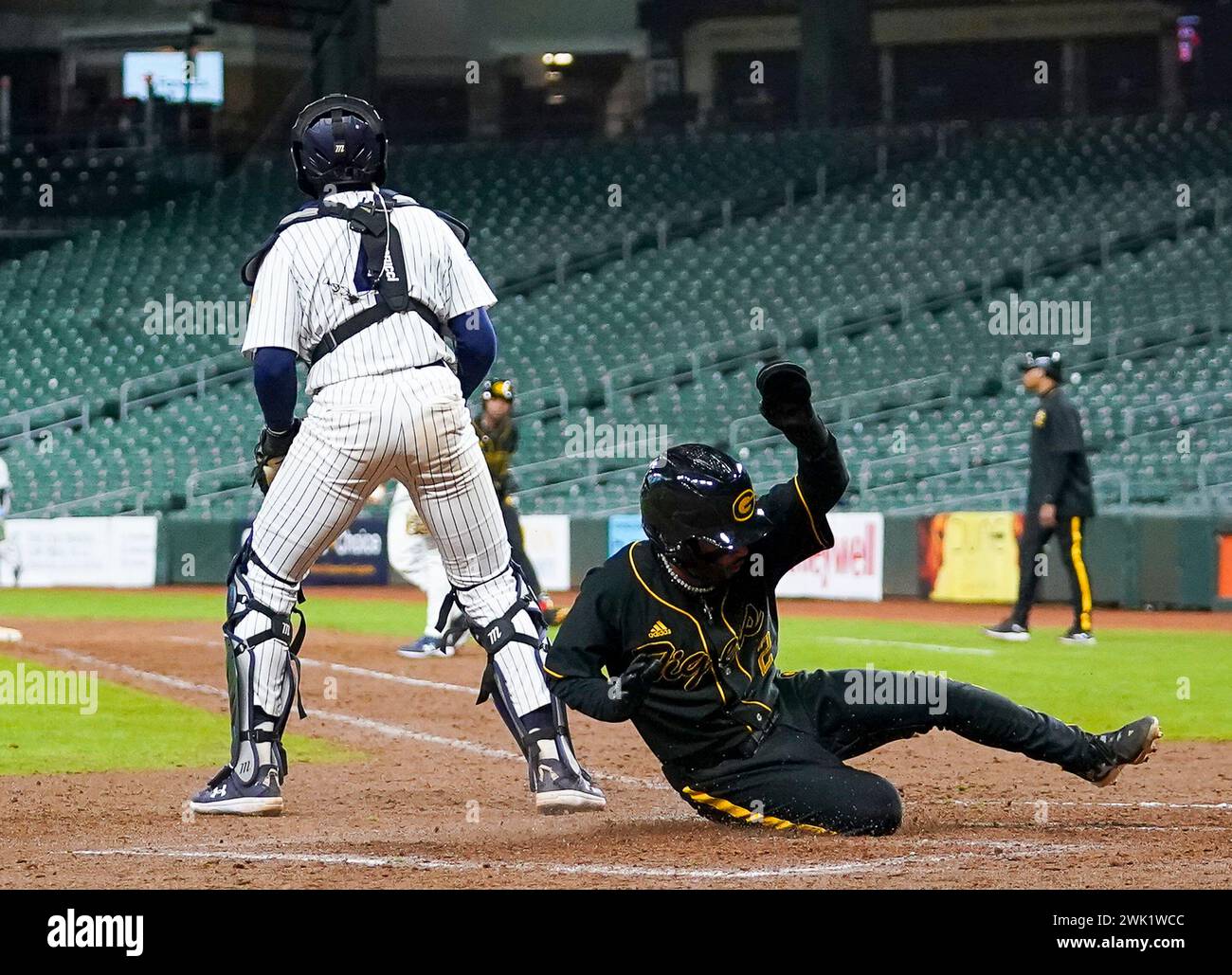 Houston, United States. 17th Feb, 2024. Grambling Tigers TIGER BOROM (2