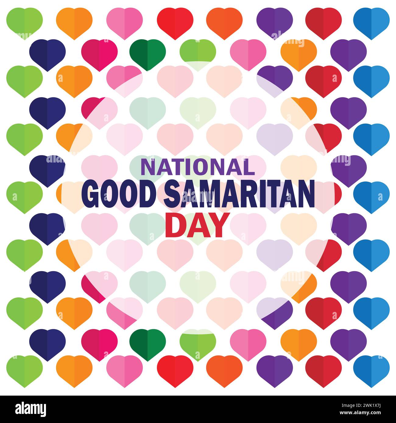 National Good Samaritan Day. Holiday concept. Template for background, banner, card, poster with text inscription. Stock Vector