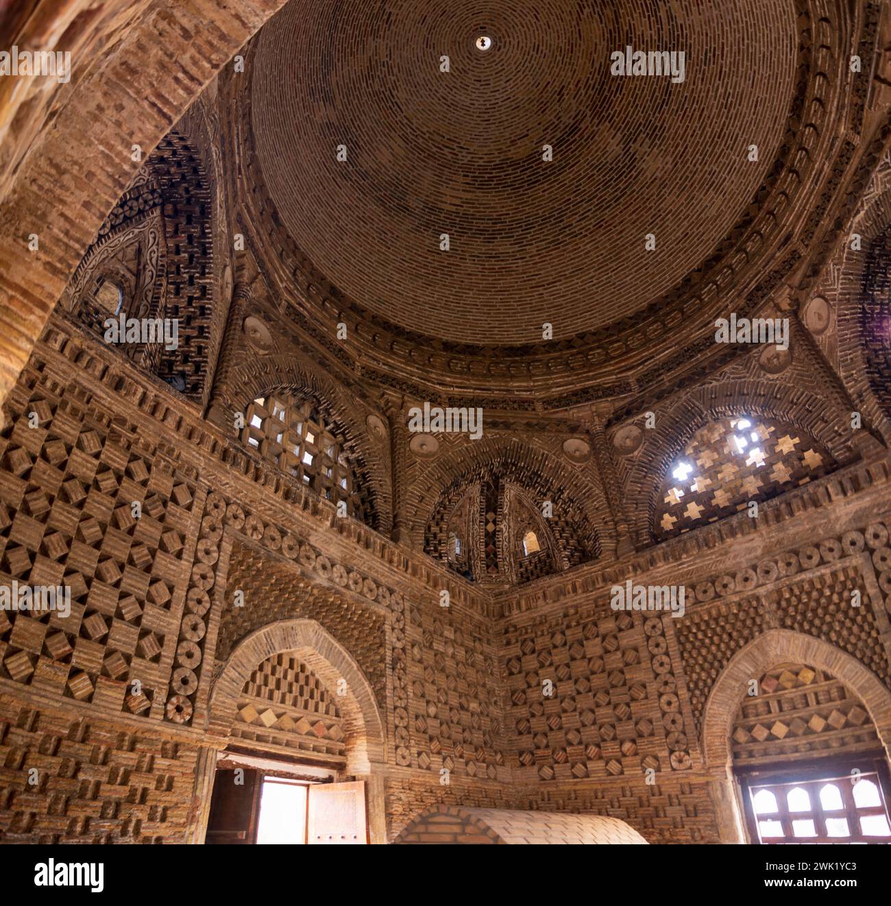 Interior of the Ismail Samani Mausoleum Stock Photo