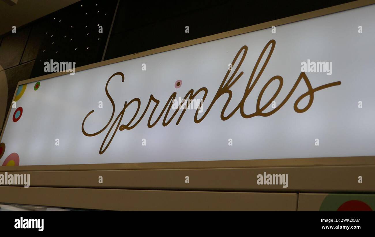 Los Angeles, California, USA 17th February 2024 Sprinkles Cupcakes