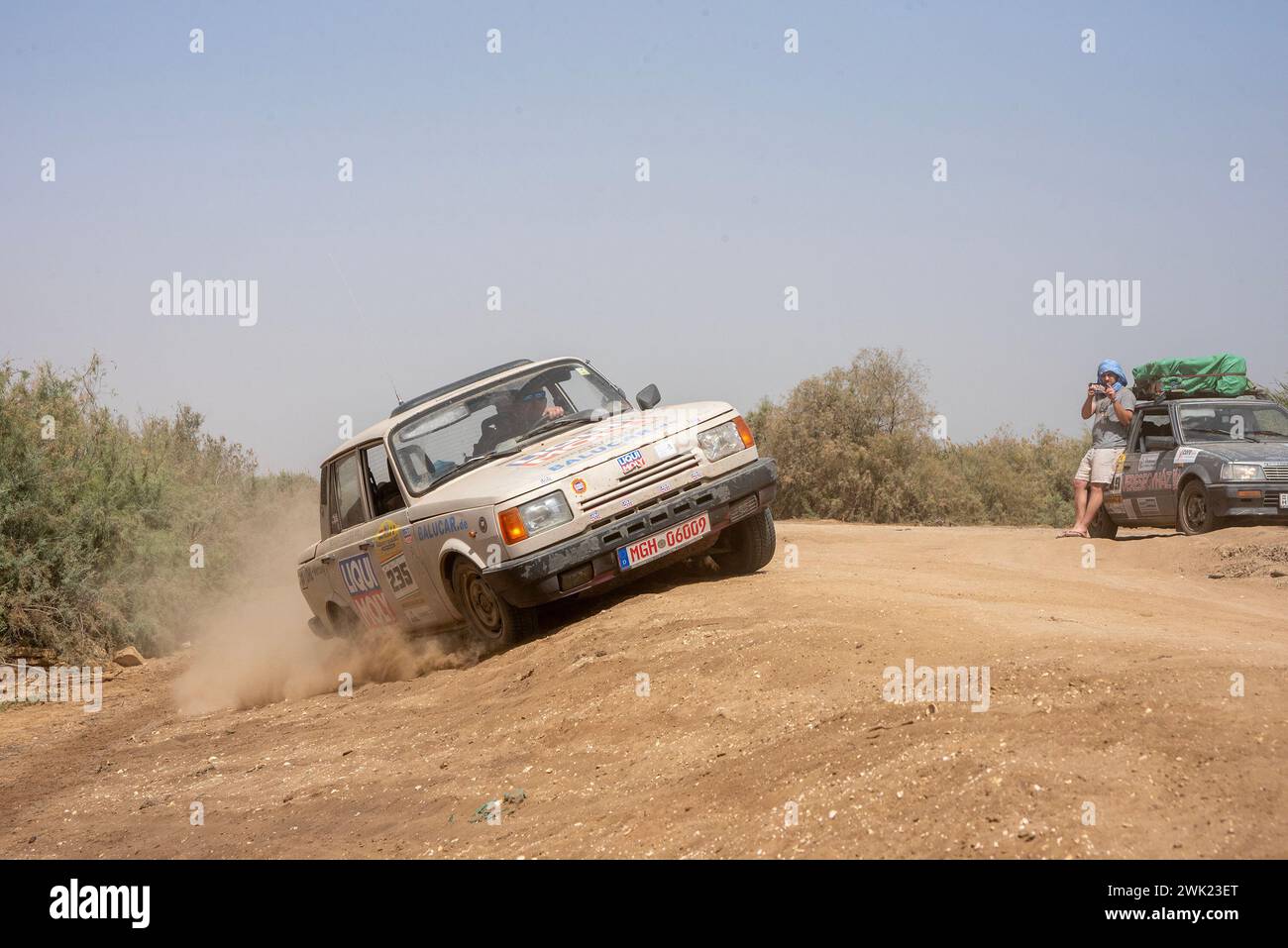 One Of The Hungarian Teams Called Balucar Tries To Drive Up To The Dyke one-of-the-hungarian-teams-called-balucar-tries-to-drive-up-to-the-dyke