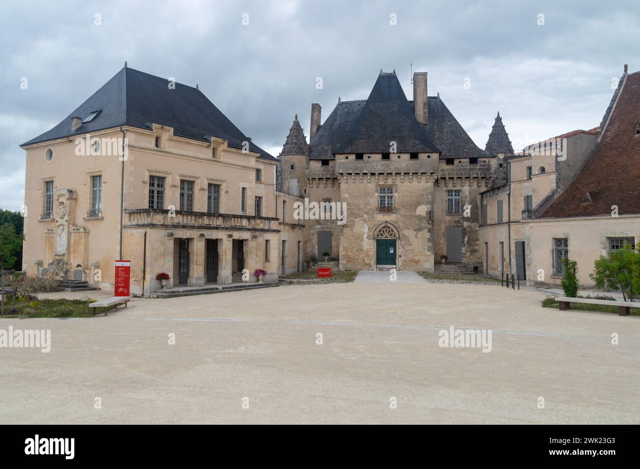 BarbezieuxSaintHilaire, France July 23, 2023 Front of Castle Barbezieux Stock Photo Alamy