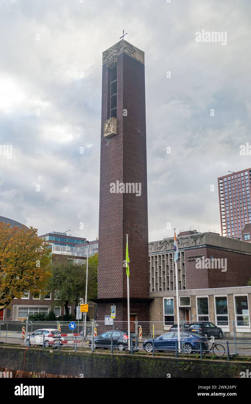 Rotterdam, Nederland - October 22, 2023: City Church Het Steiger Sint Dominicus. Stock Photo