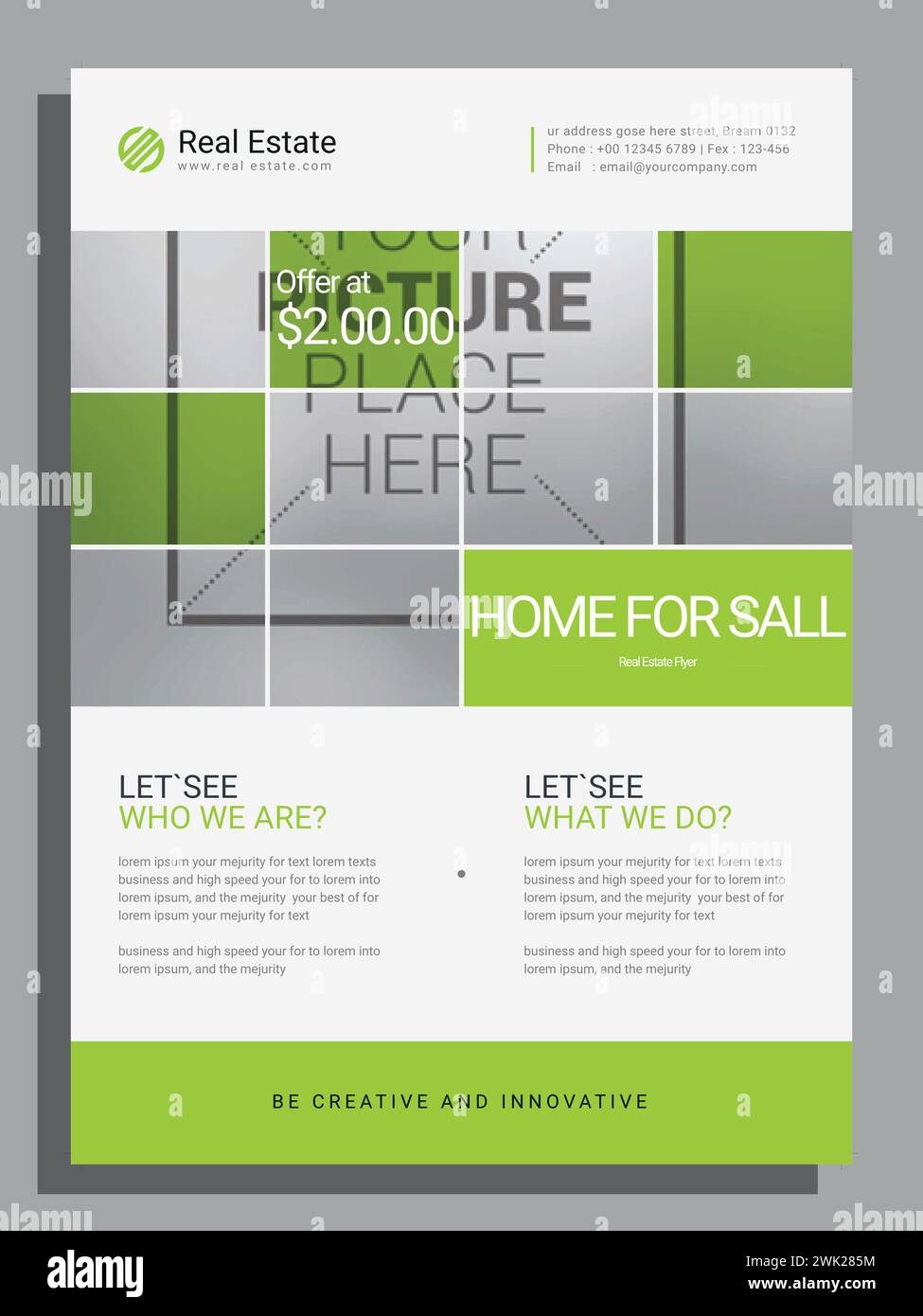 Vector psd corporate real estate business flyer printed ads template ...