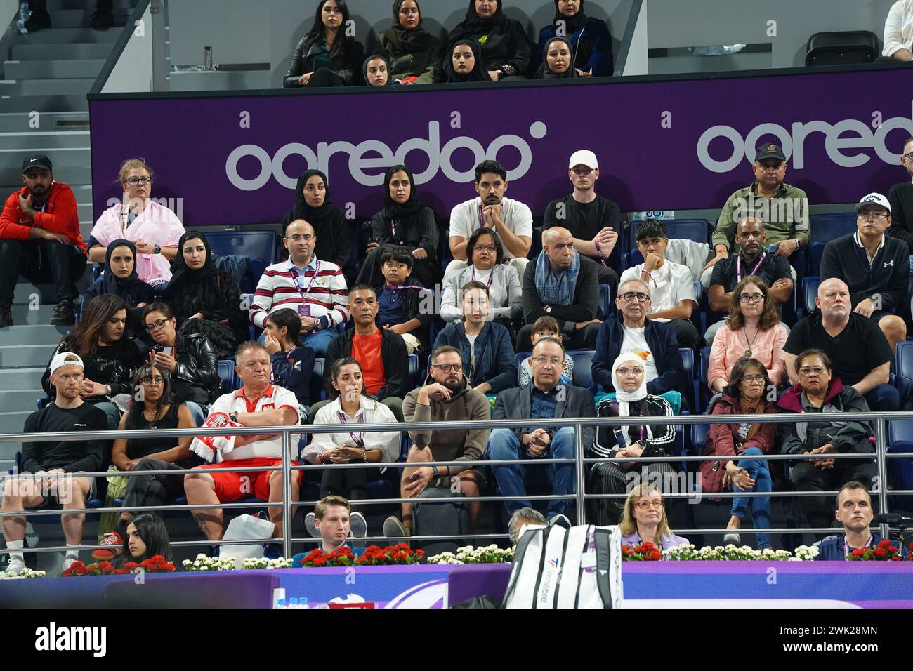 Some moments from the final of the Qatar TotalEnergies Open 2024 played