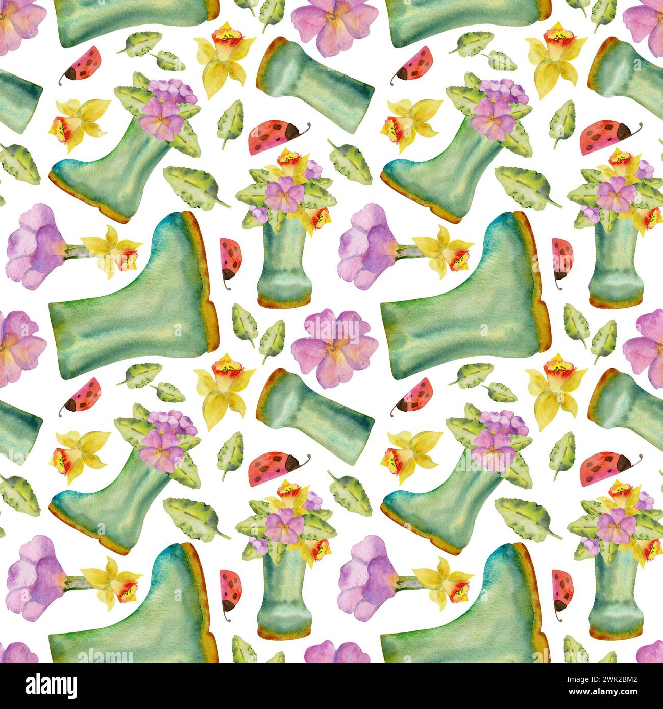 Hummingbird White Floral Drawing Pattern Print Men Women Leather Boots