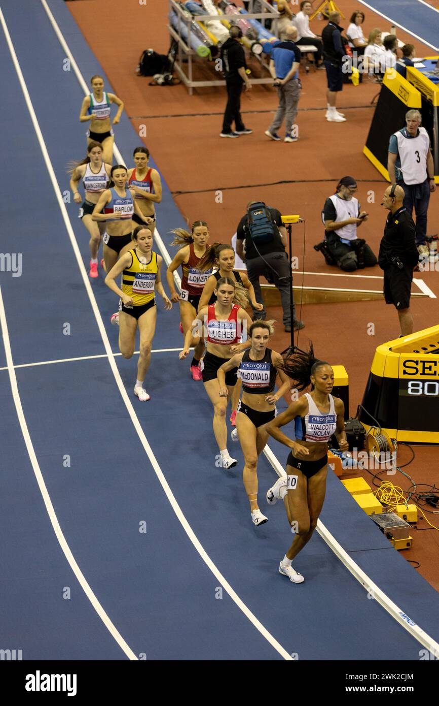 Birmingham, 17 February 2024, 1500m Women Heats, Credit Aaron Badkin