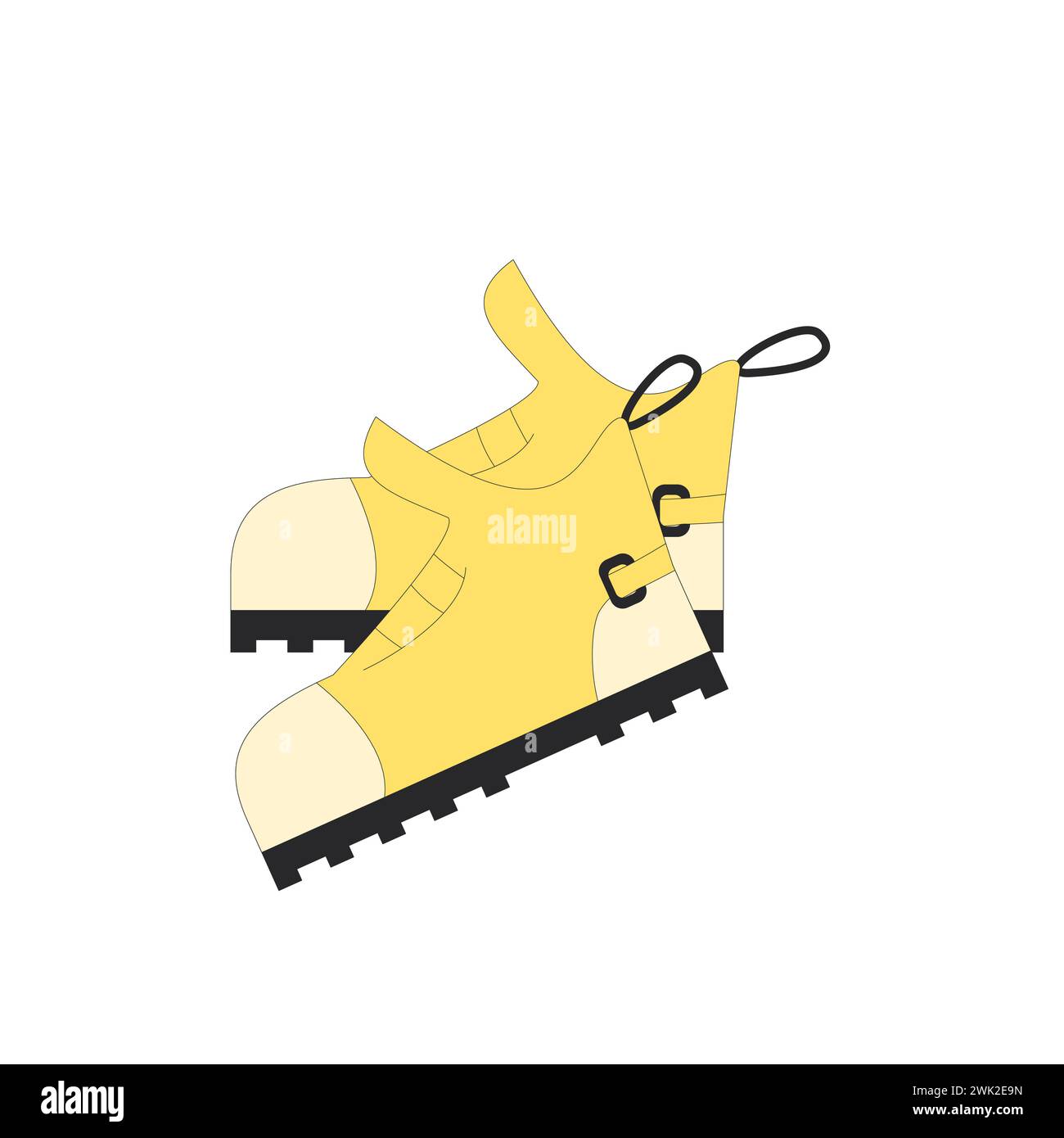Hiking shoes isolated on white background. Camping boots. Expedition ...