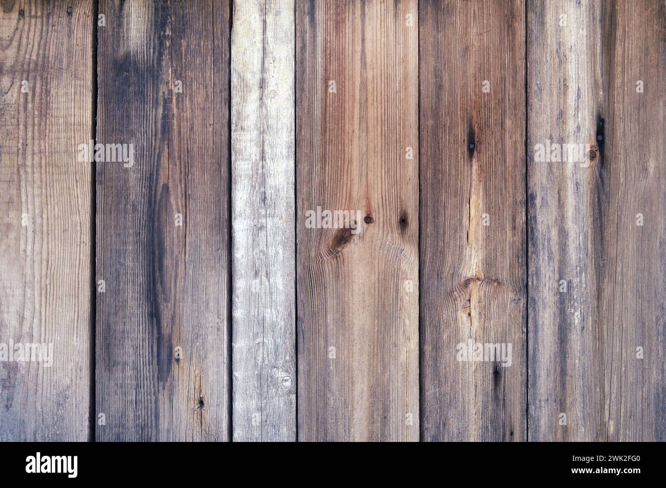 Natural Wood Texture Background.  Wood Grained Texture.  old scratched wooden  board with cracks, vintage background. Old wood wall texture . Stock Photo